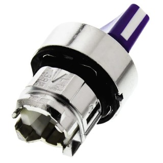 Schneider Electric Harmony Series 2 Position Illuminated Selector Switch Head, 22 mm Cutout, Blue Handle, IP66 IP69 ZB4BK1263