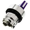 Schneider Electric Harmony Series 2 Position Illuminated Selector Switch Head, 22 mm Cutout, Blue Handle, IP66 IP69 ZB4BK1263