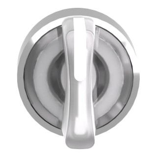 Schneider Electric Harmony Series 3 Position Illuminated Selector Switch Head 22 mm Cutout White Handle IP67 IP69 ZB4BK1313