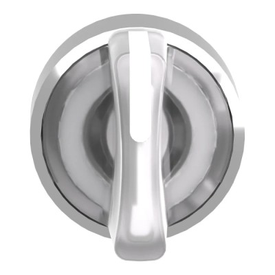 Schneider Electric Harmony Series 3 Position Illuminated Selector Switch Head 22 mm Cutout White Handle IP67 IP69 ZB4BK1313