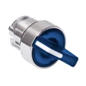 Schneider Electric Harmony Series 2 Position Illuminated Selector Switch Head, 22 mm Cutout, Blue Handle, IP66 IP69 ZB4BK1263