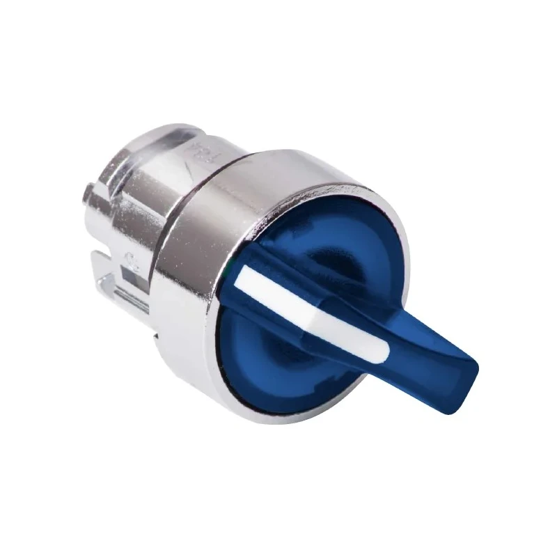 Schneider Electric Harmony Series 2 Position Illuminated Selector Switch Head, 22 mm Cutout, Blue Handle, IP66 IP69 ZB4BK1263