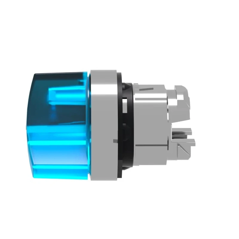 Schneider Electric Harmony Series 2 Position Illuminated Selector Switch Head, 22 mm Cutout, Blue Handle, IP66 IP69 ZB4BK1263