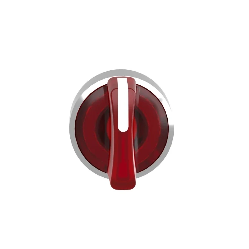 Schneider Electric Harmony Series 3 Position Illuminated Selector Switch Head, 22 mm Cutout, Red Handle, IP67 IP66 ZB4BK1343