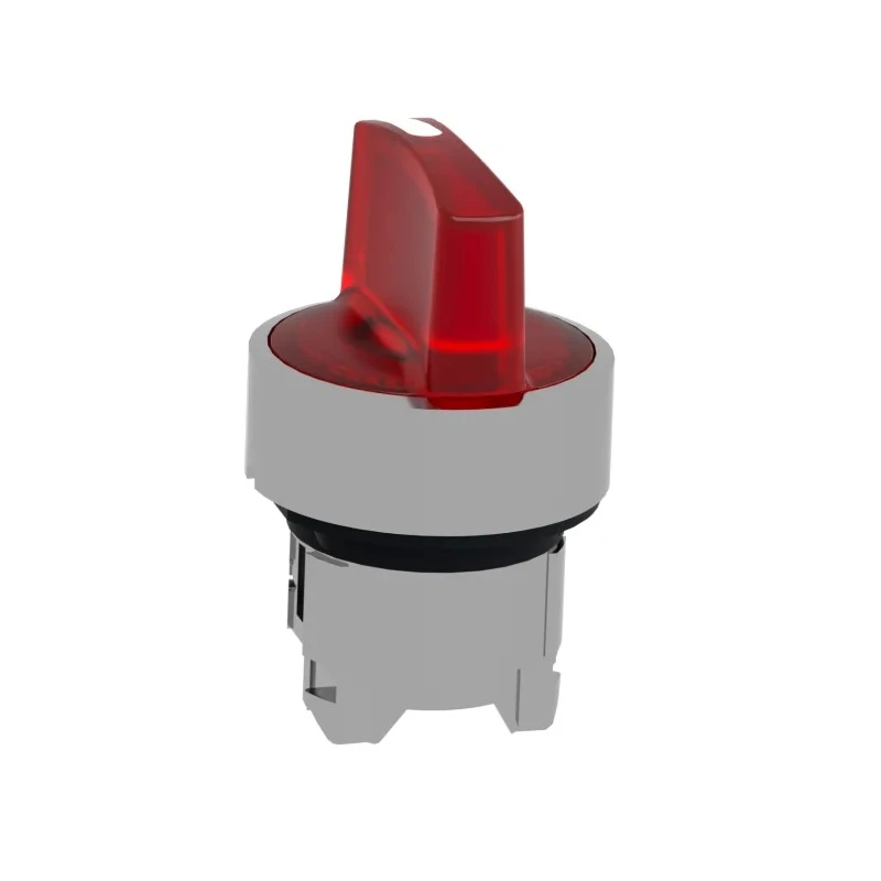 Schneider Electric Harmony Series 3 Position Illuminated Selector Switch Head, 22 mm Cutout, Red Handle, IP67 IP66 ZB4BK1343