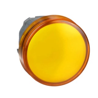 Schneider Electric Orange Round Pilot Light Head 22 mm Cutout Panel Mount IP67, IP66, IP69K Harmony Series ZB4BV053