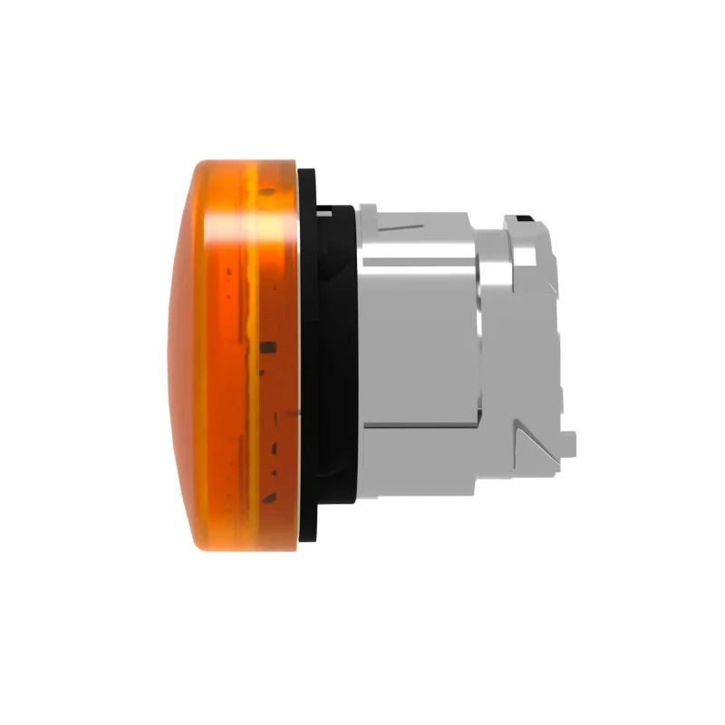 Schneider Electric Orange Round Pilot Light Head 22 mm Cutout Panel Mount IP67, IP66, IP69K Harmony Series ZB4BV053