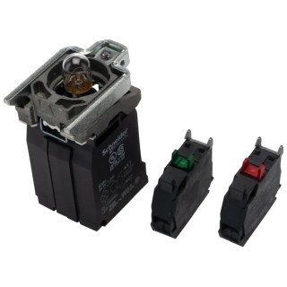 Schneider Electric Harmony Series Contact & Light Block 1 NO/1 NC, LED Illumination, Screw Terminal, 10A Current ZB4BW035