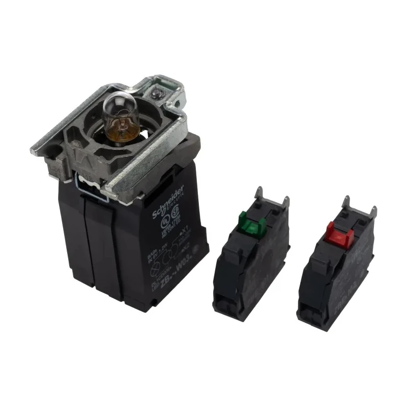 Schneider Electric Harmony Series Contact & Light Block 1 NO/1 NC, LED Illumination, Screw Terminal, 10A Current ZB4BW035