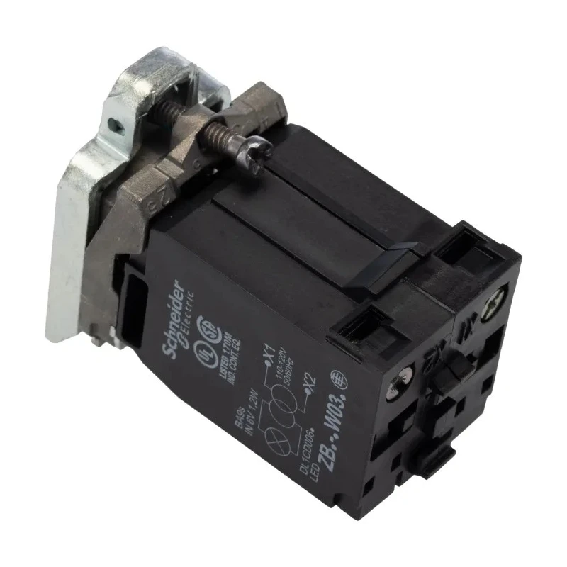 Schneider Electric Harmony Series Contact & Light Block 1 NO/1 NC, LED Illumination, Screw Terminal, 10A Current ZB4BW035