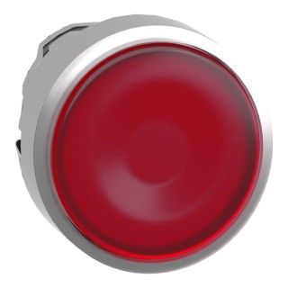 Schneider Electric ZB4 Series Red Metal Spring Return Push Button Head, 22 mm Cutout, IP66 IP67 IP69K ZB4BW343