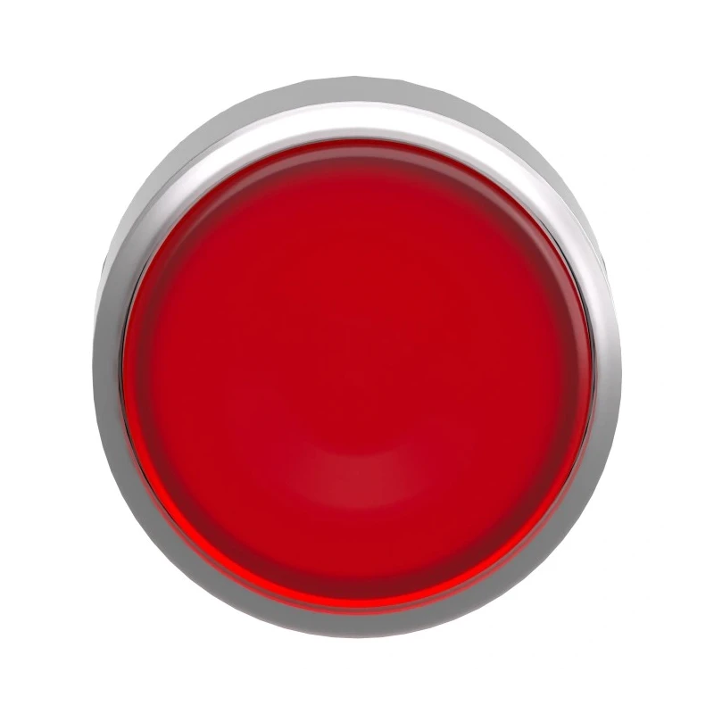 Schneider Electric Harmony XB4 Series Red Metal Spring Return Push Button Head 22 mm Cutout Diameter IP66 IP67 IP69 ZB4BW34