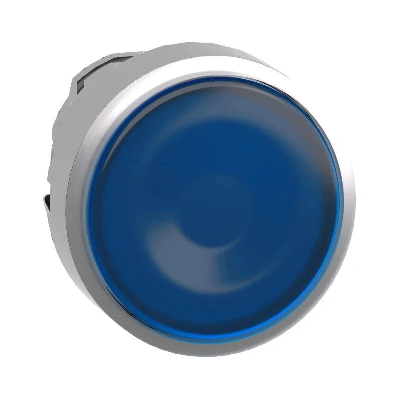 Schneider Electric Harmony XB4 Series Blue Metal Spring Return Push Button Head 22 mm Cutout, IP66/IP67/IP69/IP69K ZB4BW363