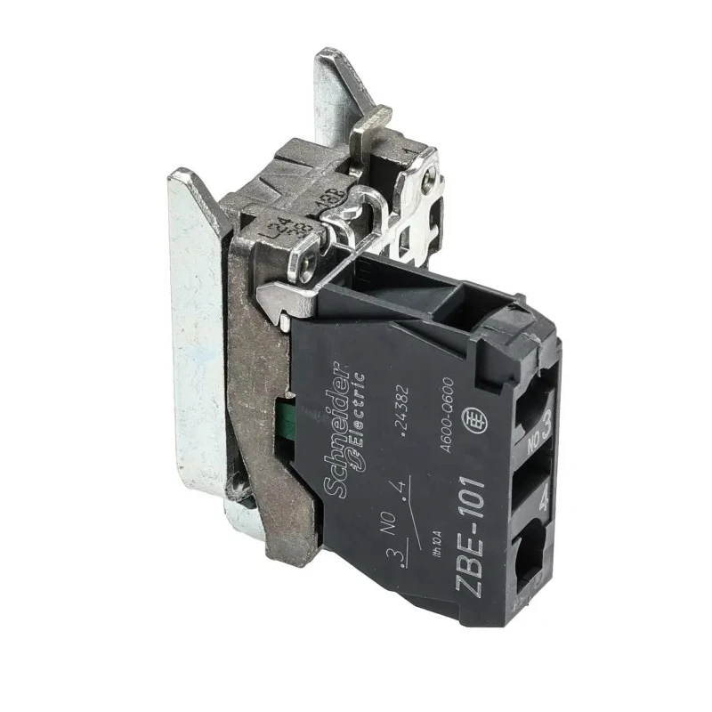 Schneider Electric Harmony Series Contact Block, Screw Terminal, SPST Configuration, 600V, 10A Current Rating ZB4BZ101