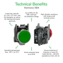 Schneider Electric Harmony Series Contact Block, Screw Terminal, SPST Configuration, 600V, 10A Current Rating ZB4BZ101