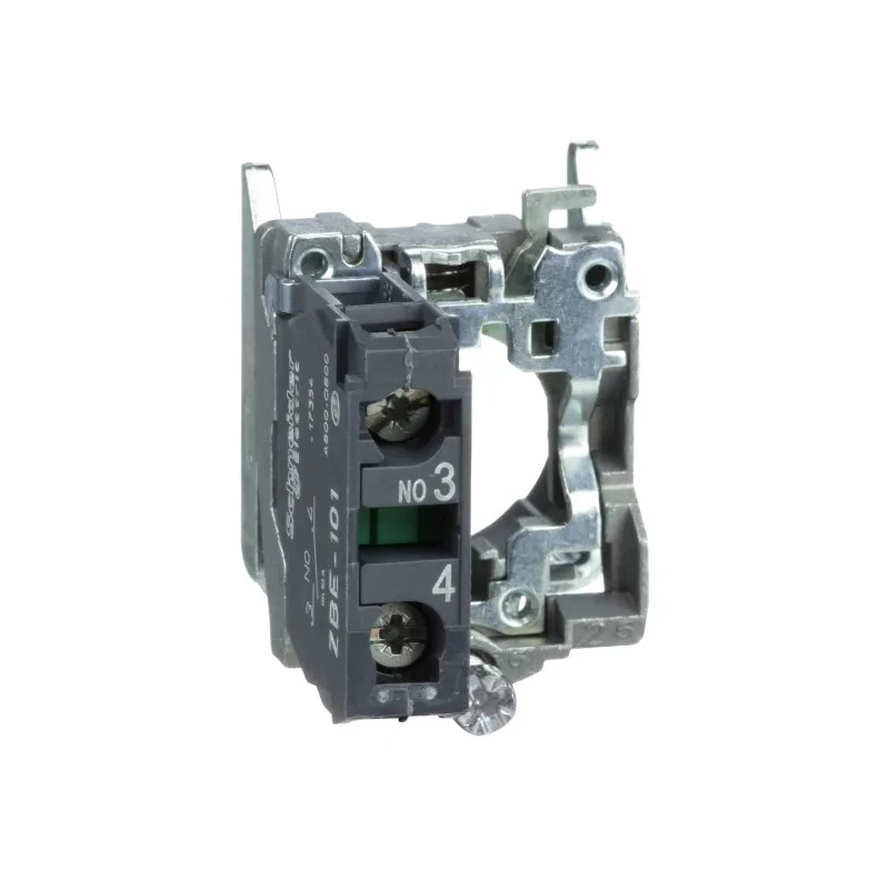 Schneider Electric Harmony Series Contact Block, Screw Terminal, SPST Configuration, 600V, 10A Current Rating ZB4BZ101