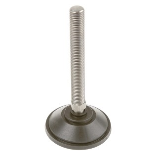 Nu-Tech Engineering Stainless Steel Adjustable Foot M20 Thread Size 100 mm Base Diameter 2000 kg Static Load A095/003