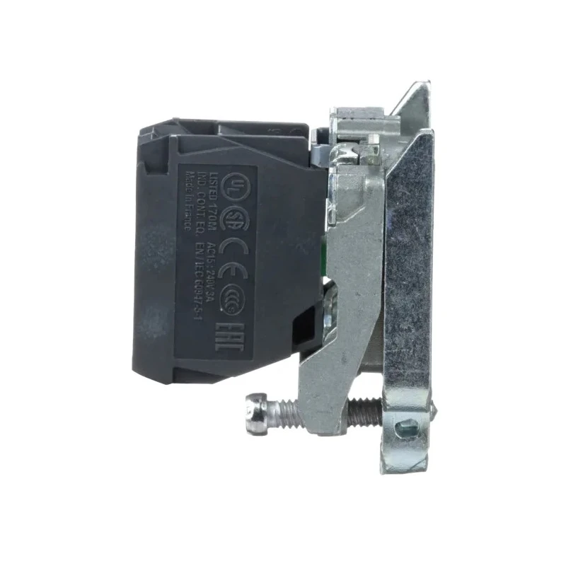 Schneider Electric Harmony Series Contact Block, Screw Terminal, SPST Configuration, 600V, 10A Current Rating ZB4BZ101