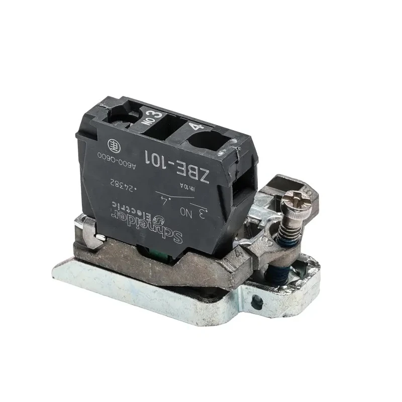Schneider Electric Harmony Series Contact Block, Screw Terminal, SPST Configuration, 600V, 10A Current Rating ZB4BZ101