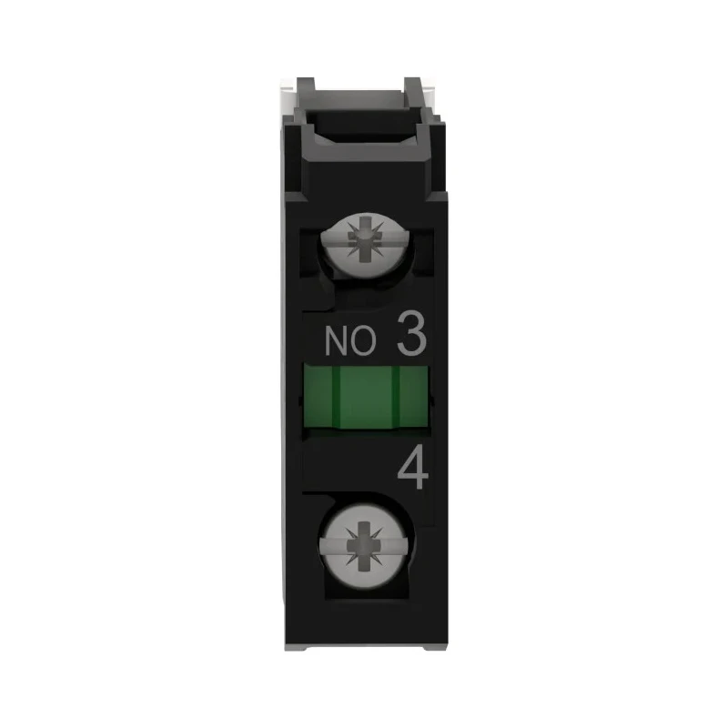 Schneider Electric Harmony XB Series Contact Block, 600V, 10A Current Rating, SPST Screw Terminal ZBE101