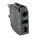 Schneider Electric Harmony XB Series Contact Block, 600V, 10A Current Rating, SPST Screw Terminal ZBE101