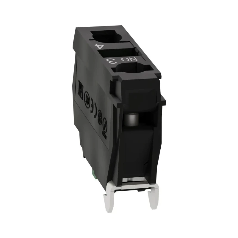 Schneider Electric Harmony XB Series Contact Block, 600V, 10A Current Rating, SPST Screw Terminal ZBE101