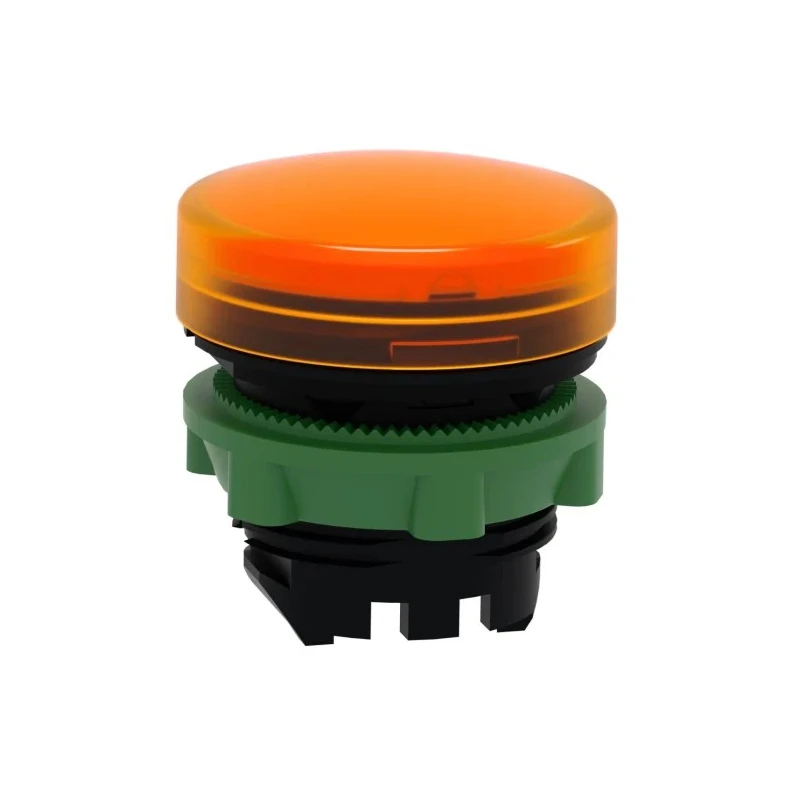 Schneider Electric Orange Pilot Light Head 22 mm Cutout Panel Mount Harmony Series ZB5AV053