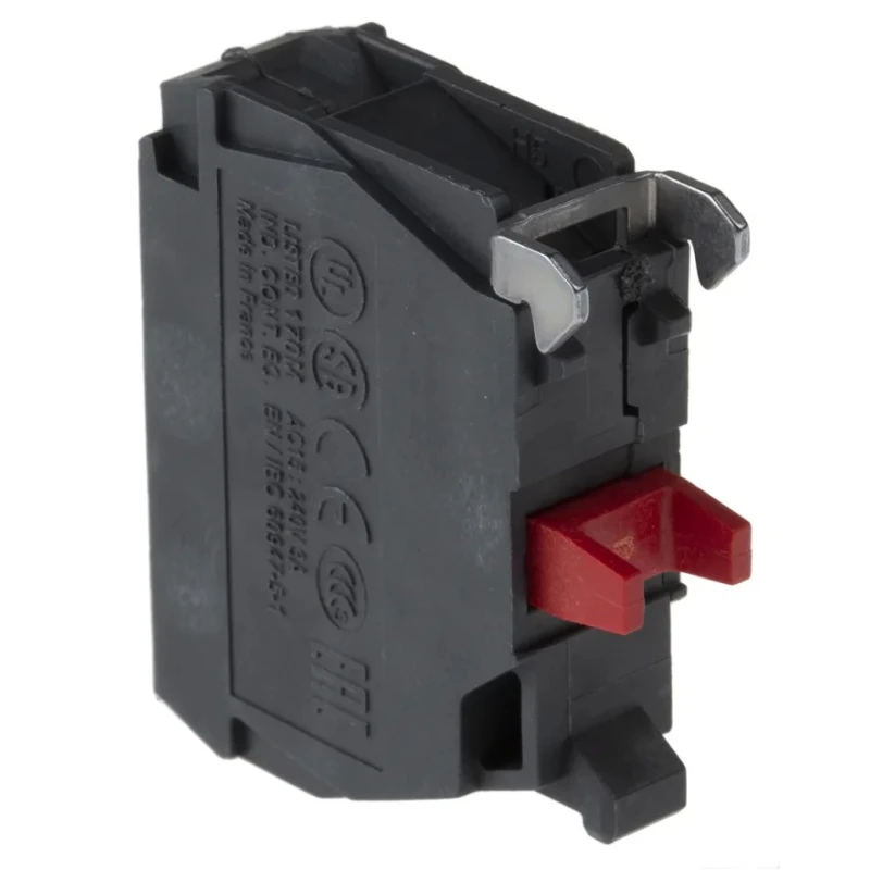 Schneider Electric Harmony XB Series Contact Block, 600V AC, 10A Current Rating, SPST, Screw Terminal, ZBE102