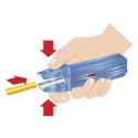 Facom Coaxial Insulated Wire Stripper 4 → 16 mm Stripping Range, Steel Material, Insulated Handle 985962