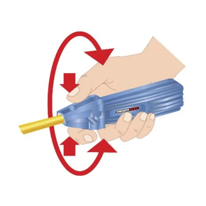 Facom Coaxial Insulated Wire Stripper 4 → 16 mm Stripping Range, Steel Material, Insulated Handle 985962