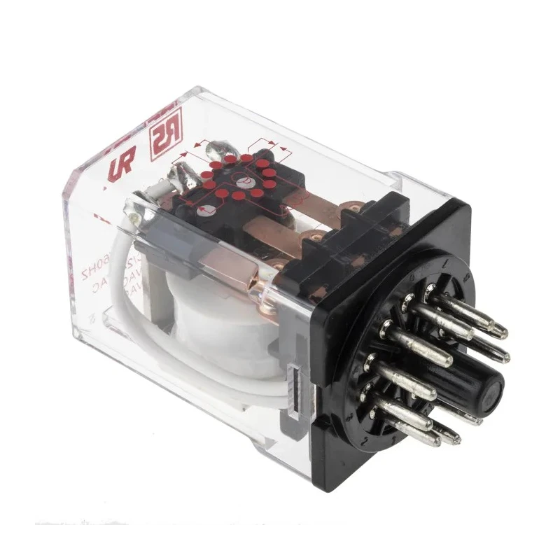 RS PRO 230V ac Coil Power Relay, 10A Switching Current, 3PDT Contact Configuration 348-813