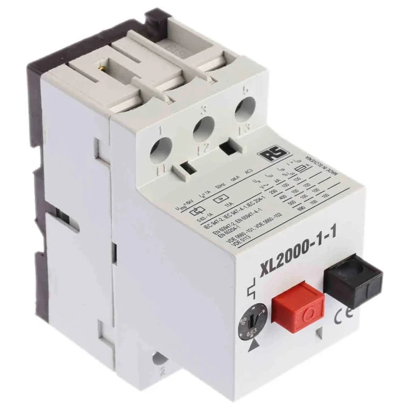RS PRO 600 mA, 1A Motor Protection Circuit Breaker 690 V, XL2000 Series, Screw Terminal, -5 to 40 °C 331-3595