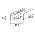 FlexLink XC Aluminium Guide Profile, 2m Length XCLP 2X44