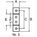 FlexLink Mounting Plate Connecting Component Strut Profile 44 x 48 mm Groove Size 11 mm XCFB 44X88 A