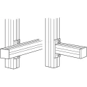 FlexLink Mounting Plate Connecting Component Strut Profile 44 x 48 mm Groove Size 11 mm XCFB 44X88 A