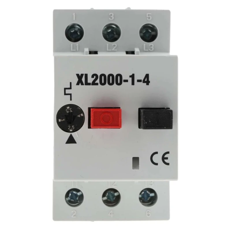 RS PRO Motor Protection Circuit Breaker 2.4A to 4A Current Rating, 690 V Voltage, 80x45x73.5 mm Size, -5°C to 40°C 331-3630