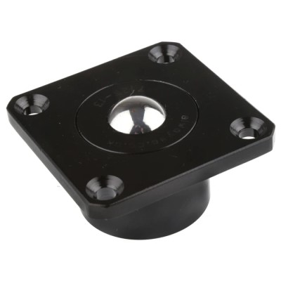 ALWAYSE Ball Transfer Unit with 25.4 mm Diameter Steel Case and Ball, Flange Mount 7125
