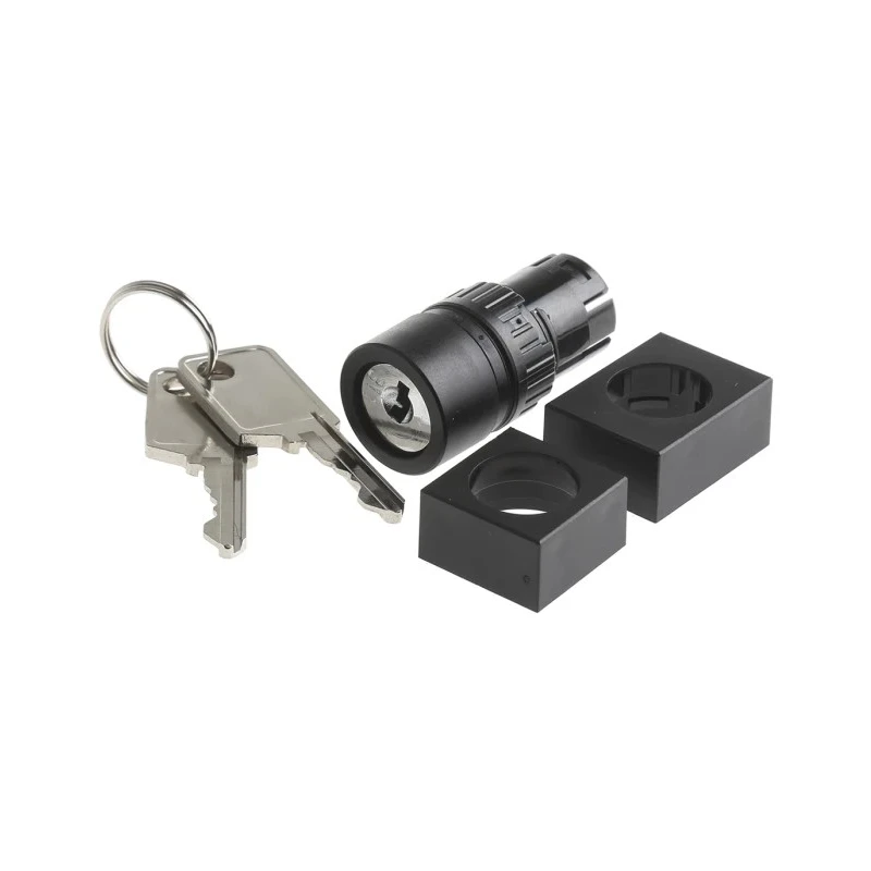 EAO IP65 Rated 5A 2-Way Momentary Flat Key Switch with Gold Plated Silver Contacts IP65