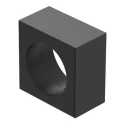 EAO IP65 Rated 5A 2-Way Momentary Flat Key Switch with Gold Plated Silver Contacts IP65