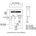 Crydom Solid State Relay DRA1 Series, 4A Load, DIN Rail Mount, 280V DC Load, 32V DC Control 
