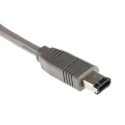 RS PRO Male to Firewire Cable Grey 2 m Length IEEE 1394 Compliant 331-9329