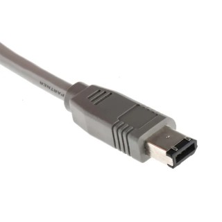 RS PRO Male to Firewire Cable Grey 2 m Length IEEE 1394 Compliant 331-9329