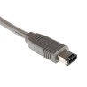RS PRO Male to Firewire Cable Grey 2 m Length IEEE 1394 Compliant 331-9329