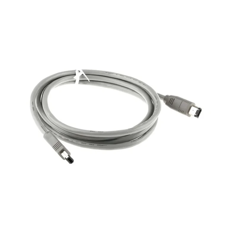 RS PRO Male to Firewire Cable Grey 2 m Length IEEE 1394 Compliant 331-9329
