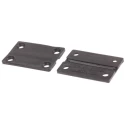 Pinet Polypropylene Flex Hinge with Removable Pin, 38.1 mm Length x 25.4 mm Width x 2 mm Thickness, 54-A-3008