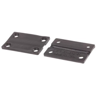 Pinet Polypropylene Flex Hinge with Removable Pin, 38.1 mm Length x 25.4 mm Width x 2 mm Thickness, 54-A-3008