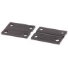 Pinet Polypropylene Flex Hinge with Removable Pin, 38.1 mm Length x 25.4 mm Width x 2 mm Thickness, 54-A-3008
