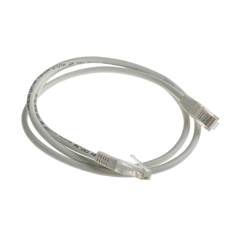 Decelect Cat5e Ethernet Cable 1m Unscreened Grey PVC 