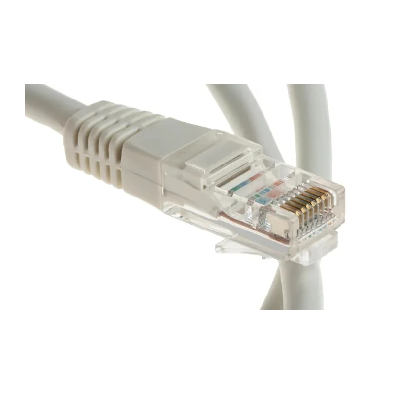 Decelect Cat5e Ethernet Cable 1m Unscreened Grey PVC 