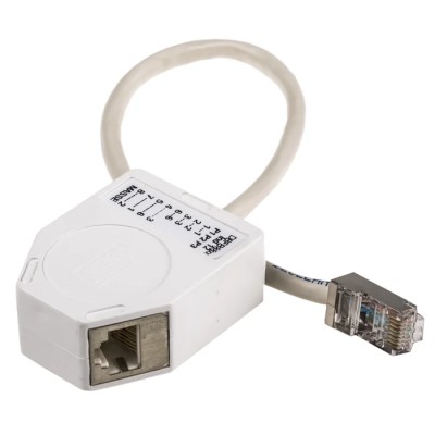 Decelect 2 Port RJ45 Shielded Splitter Cat5e DBFB8812